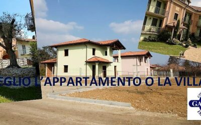 MEGLIO L’APPARTAMENTO O LA VILLA?